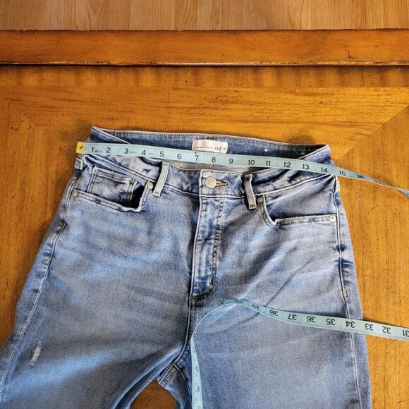 LOFT Denim Curvy Skinny Light Blue Jeans - Size 8/29 - Picture 16 of 16